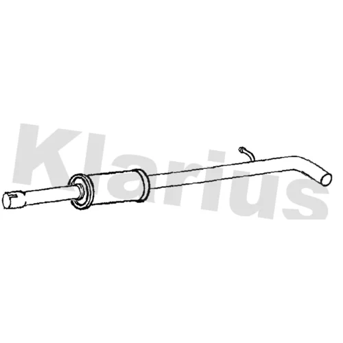 Stredný tlmič výfuku KLARIUS 231458