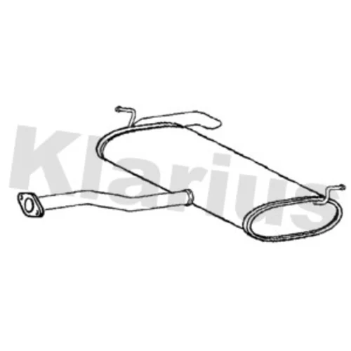 Koncový tlmič výfuku KLARIUS 231538