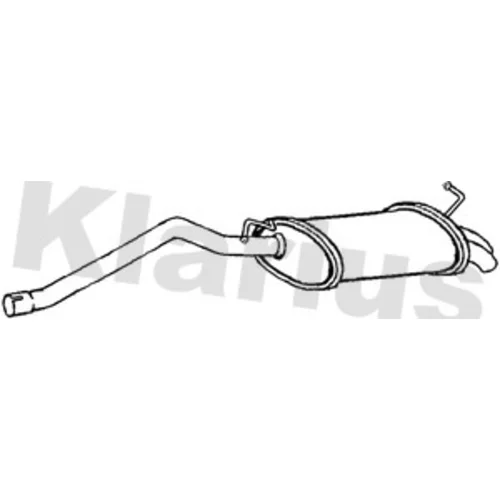 Koncový tlmič výfuku KLARIUS 234017