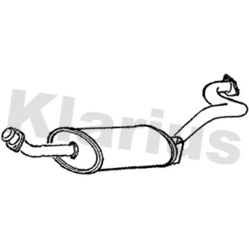 Stredný tlmič výfuku KLARIUS 240064