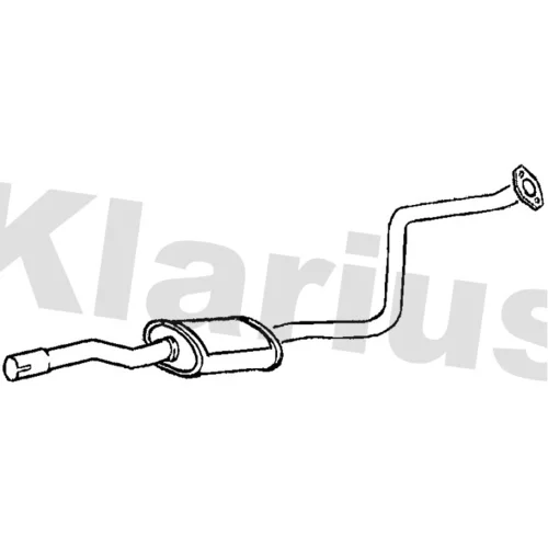 Stredný tlmič výfuku KLARIUS 240697