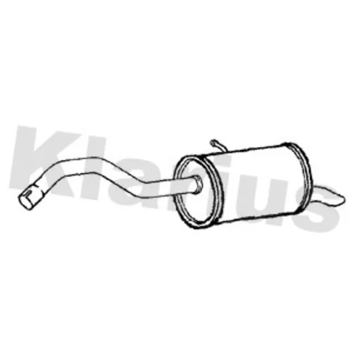 Koncový tlmič výfuku KLARIUS 241251