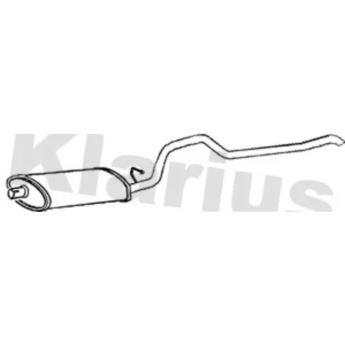 Koncový tlmič výfuku KLARIUS 260604