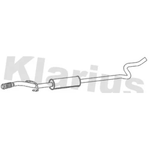Stredný tlmič výfuku KLARIUS 261232