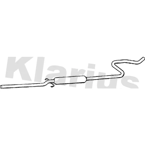 Stredný tlmič výfuku KLARIUS 270161
