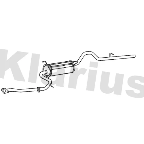 Koncový tlmič výfuku KLARIUS 270191