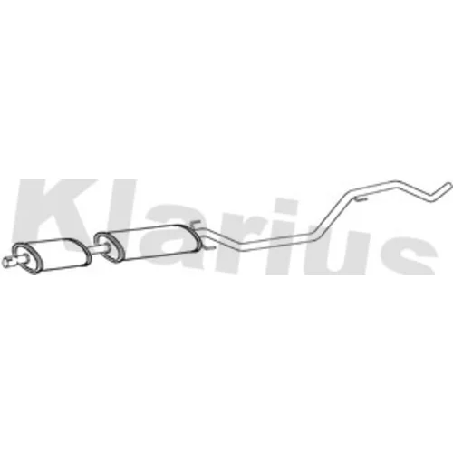 Stredný tlmič výfuku KLARIUS 270608