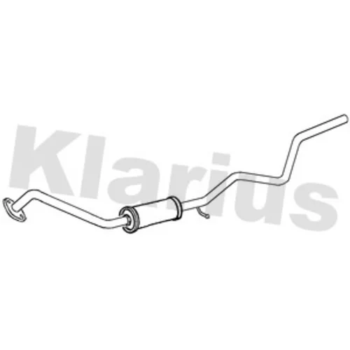 Stredný tlmič výfuku KLARIUS 270677