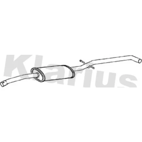 Stredný tlmič výfuku KLARIUS 270824
