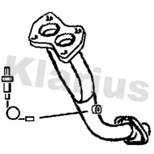 Výfukové potrubie KLARIUS 301049