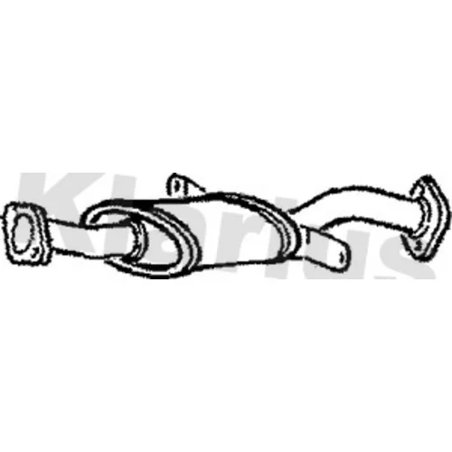 Stredný tlmič výfuku KLARIUS 210564
