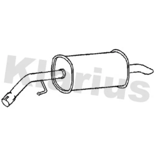 Koncový tlmič výfuku KLARIUS 211864