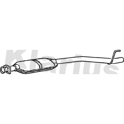 Stredný tlmič výfuku KLARIUS 220542