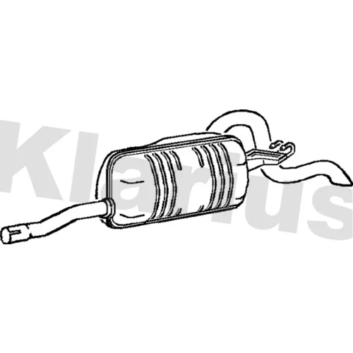 Koncový tlmič výfuku KLARIUS 220659