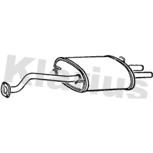 Koncový tlmič výfuku KLARIUS 230250