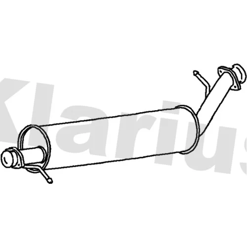 Stredný tlmič výfuku KLARIUS 230696