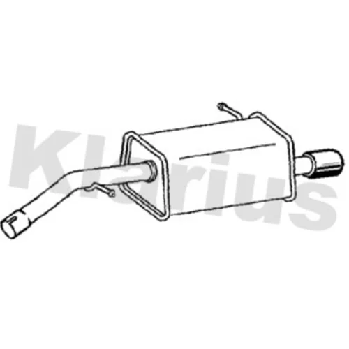 Koncový tlmič výfuku 231465 /KLARIUS/