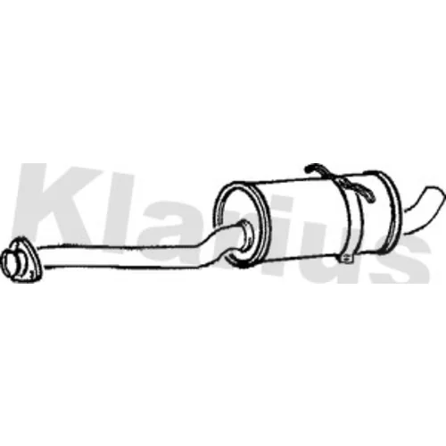 Stredný tlmič výfuku KLARIUS 240292