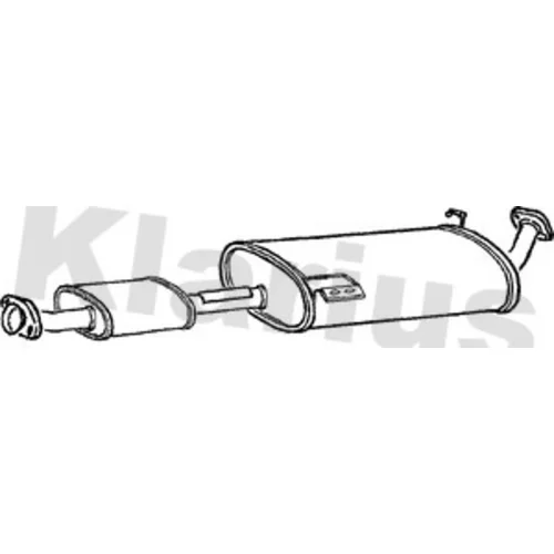 Stredný tlmič výfuku KLARIUS 240565