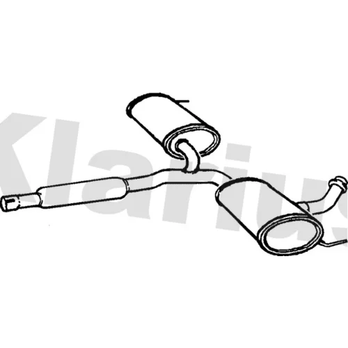 Stredný tlmič výfuku KLARIUS 240574