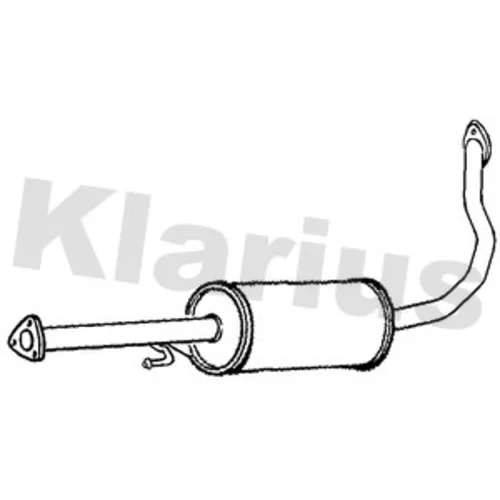 Stredný tlmič výfuku KLARIUS 240737