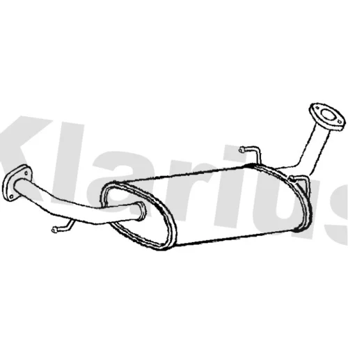 Stredný tlmič výfuku KLARIUS 240752