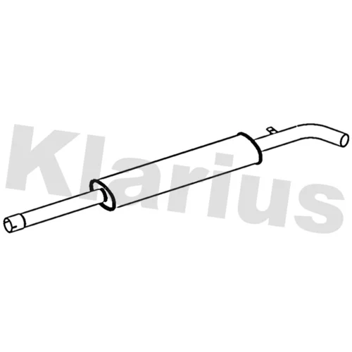 Stredný tlmič výfuku KLARIUS 241082
