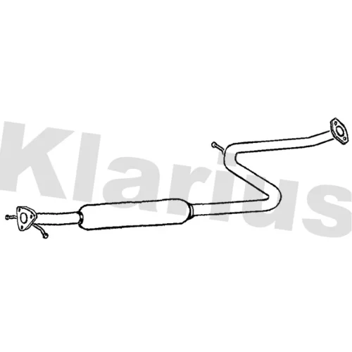 Stredný tlmič výfuku KLARIUS 250424