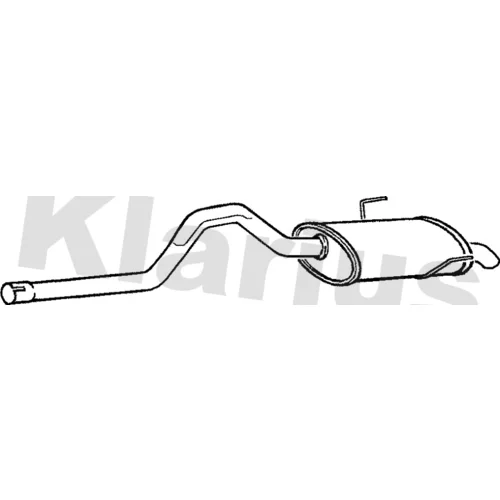 Koncový tlmič výfuku KLARIUS 250532