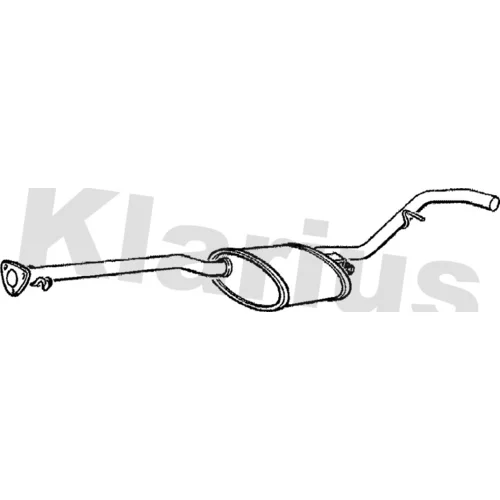 Stredný tlmič výfuku KLARIUS 260352