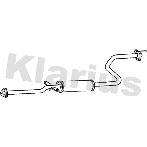 Stredný tlmič výfuku KLARIUS 260374
