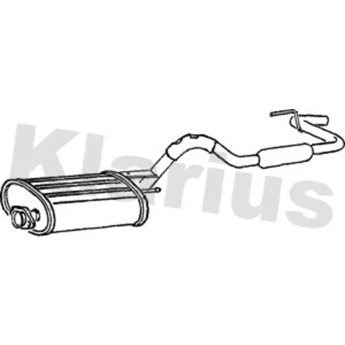 Koncový tlmič výfuku KLARIUS 260778