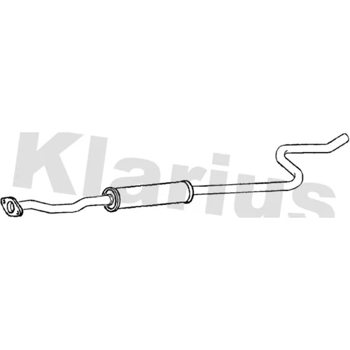 Stredný tlmič výfuku KLARIUS 270745