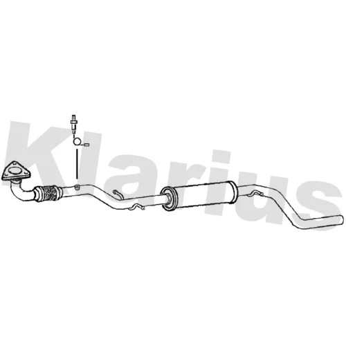 Stredný tlmič výfuku KLARIUS 270877