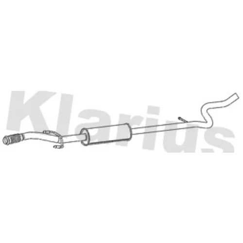 Stredný tlmič výfuku KLARIUS 270881