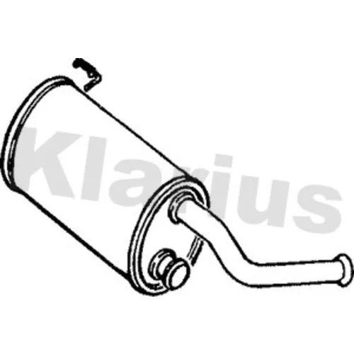 Stredný tlmič výfuku KLARIUS 210030