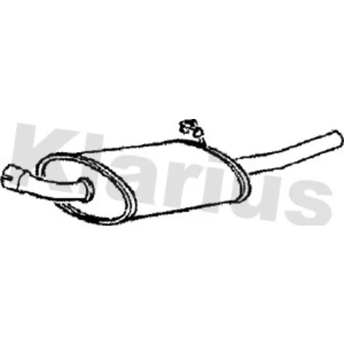 Koncový tlmič výfuku 210054 /KLARIUS/
