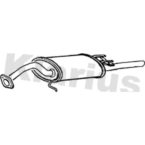 Koncový tlmič výfuku KLARIUS 220391