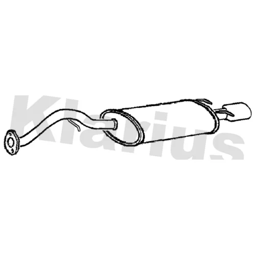 Koncový tlmič výfuku KLARIUS 230854