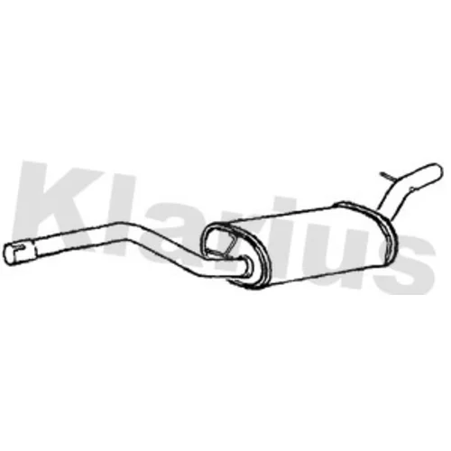 Stredný tlmič výfuku KLARIUS 230871