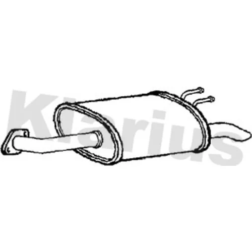 Koncový tlmič výfuku 231154 /KLARIUS/