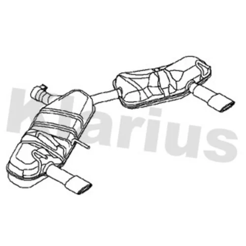 Koncový tlmič výfuku KLARIUS 231501