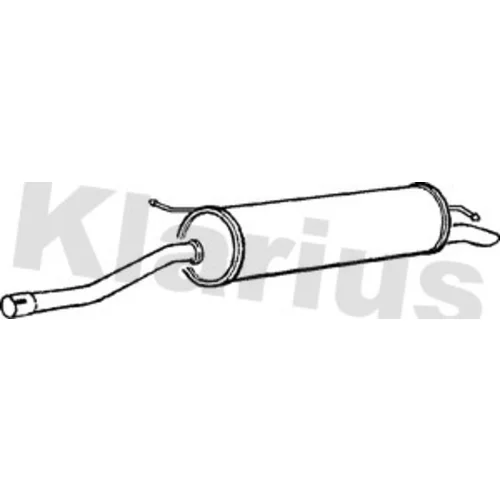 Koncový tlmič výfuku KLARIUS 240732