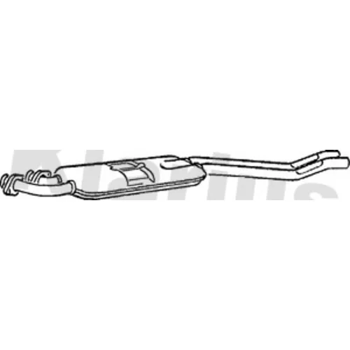 Stredný tlmič výfuku KLARIUS 250043