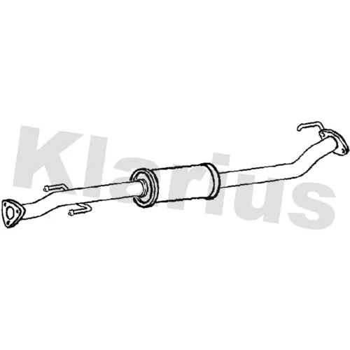Stredný tlmič výfuku KLARIUS 250903