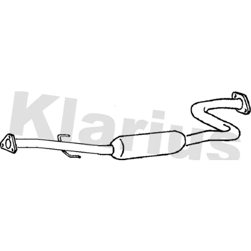 Stredný tlmič výfuku KLARIUS 260212