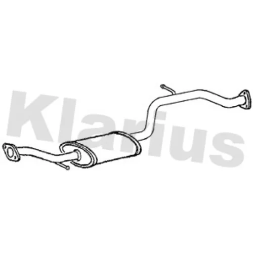 Stredný tlmič výfuku KLARIUS 260891