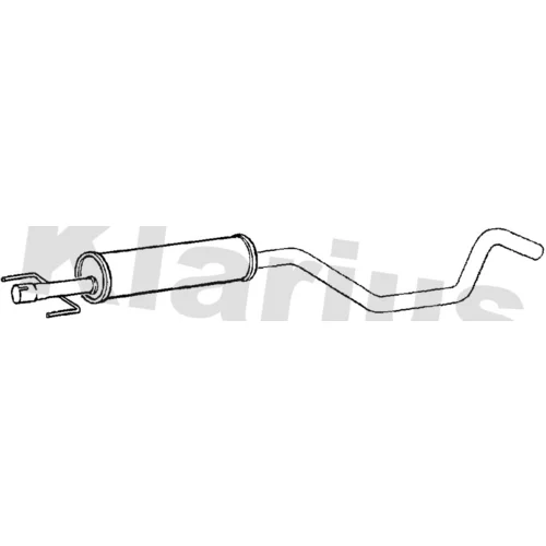 Stredný tlmič výfuku KLARIUS 260955