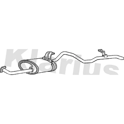 Koncový tlmič výfuku KLARIUS 270228