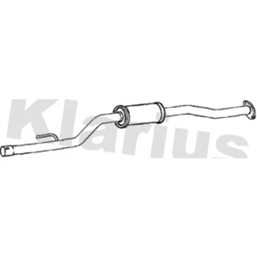 Stredný tlmič výfuku KLARIUS 270884